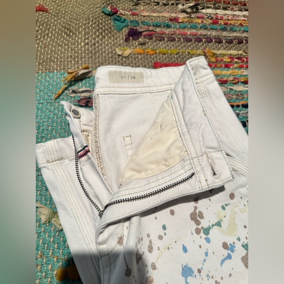 Women’s anthropology, size 28, white denim pants - Picture 4 of 4